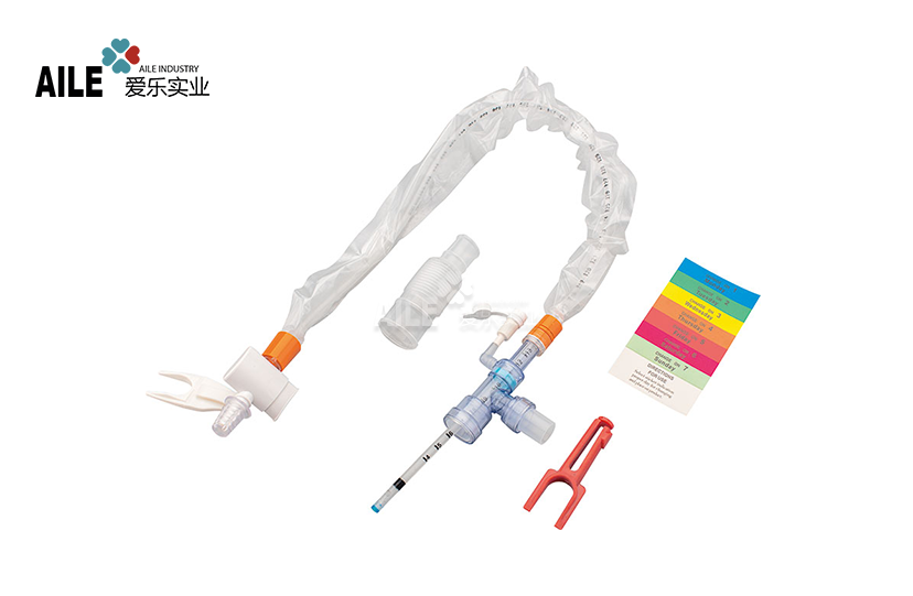 72H Double Swivel L-Elbow Closed Suction Catheter